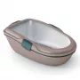 STEFANPLAST Kuweta dla kota Furba Chic Maxi 69,5x47x26 cm jasnoszara/zielona