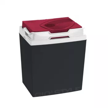 GIOSTYLE Brio 26 / 12V ciemnoszara-czerwono/niebieska elektryczna chłodziarka turystyczna