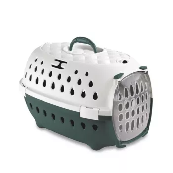 STEFANPLAST Travel Chic Transporter dla zwierząt 50x34,5x32 cm Biało-Zielony