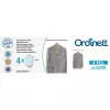 ORDINETT Plastikowe pokrowce na ubrania 4 szt. 62x95cm Przezroczyste z zamkiem