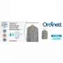 ORDINETT Plastikowe pokrowce na ubrania 4 szt. 62x95cm Przezroczyste z zamkiem