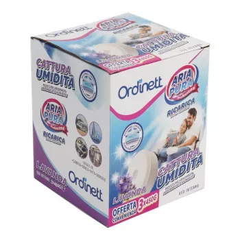 ORDINETT Wkłady pochłaniające wilgoć w tabletkach 450g x 3 szt. Lawenda
