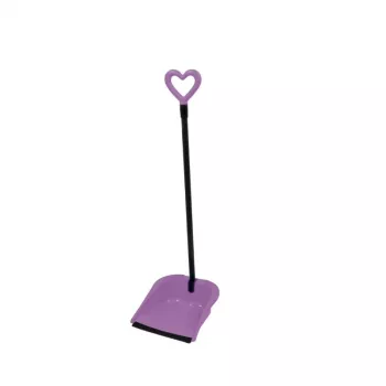 GIOSTYLE Rubber Hair Scoop Love zestaw ze szufelką i szczotką, 24,5x27x85 cm, różne kolory