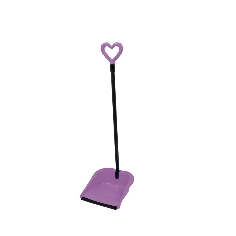 GIOSTYLE Rubber Hair Scoop Love zestaw ze szufelką i szczotką, 24,5x27x85 cm, różne kolory
