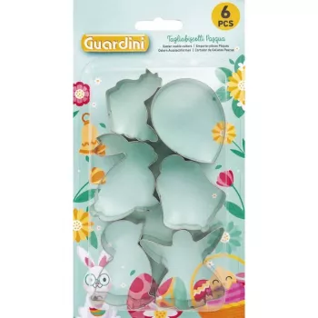 GUARDINI Wielkanocny zestaw foremek do ciasteczek i pierników 6 szt. 5-6x2cm