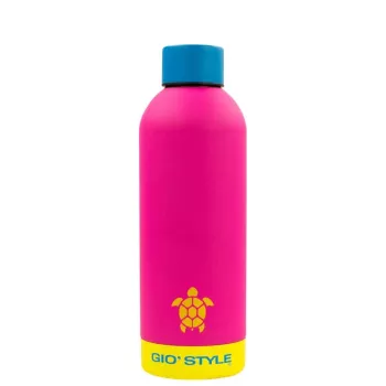 GIOSTYLE Butelka Fluo 0,5 l, mieszane kolory: różowy/żółty/zielony/niebieski
