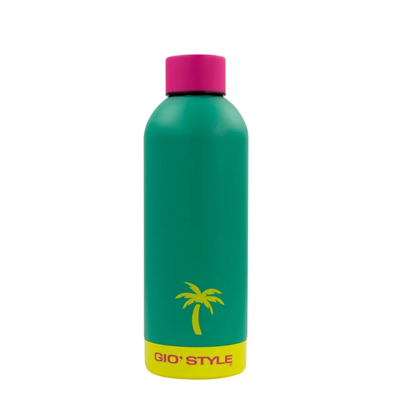 GIOSTYLE Butelka Fluo 0,5 l, mieszane kolory: różowy/żółty/zielony/niebieski