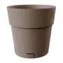 STEFANPLAST Ethica Okrągła Doniczka z Podstawką, Brązowa, 40x39 cm, 25 L