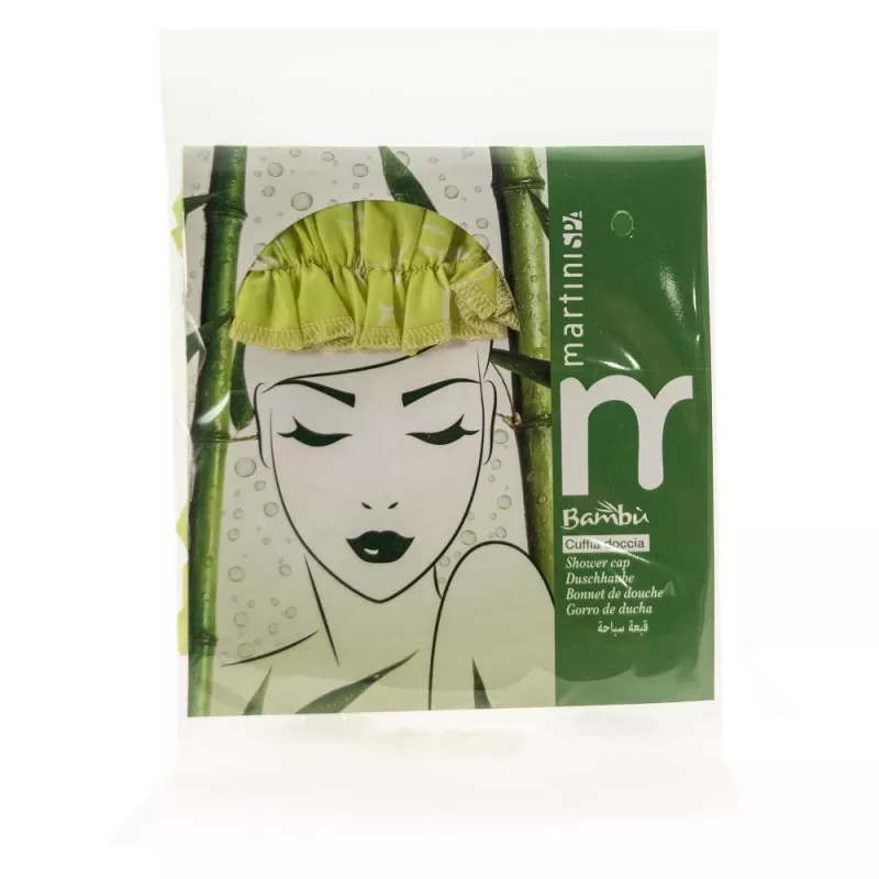 Czepek prysznicowy Martini Spa Bamboo – wodoodporna, wielorazowa ochrona włosów