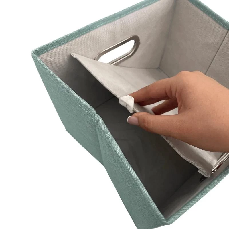 ORDINETT Box S Pudełko do przechowywania 29,5x22,5x16,5 cm Miętowe Polipropylen 11 L