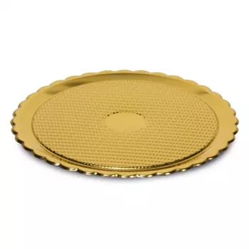 GUARDINI Easy Bake złote plastikowe tace, zestaw 2 szt., Ø28 cm