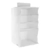 ORDINETT Wiszący organizer z 4 półkami 30x30x50cm bawełna