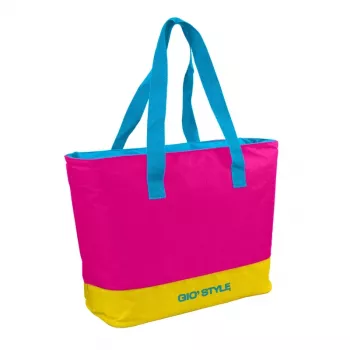 GIOSTYLE Torba termiczna plażowa Fluo Tote Assorted, 24L, zielony/różowy/żółty/jasnoniebieski