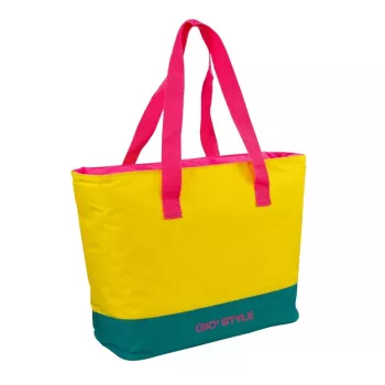 GIOSTYLE Torba termiczna plażowa Fluo Tote Assorted, 24L, zielony/różowy/żółty/jasnoniebieski