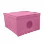 ORDINETT Składane pudełko L 50x40x25cm wzór kwiatowy