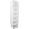 ORDINETT Organizer wiszący z 6 półkami 30x30x120cm bawełna szary