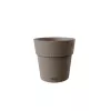 STEFANPLAST Ethica doniczka z podstawką Ø20x19cm brązowa