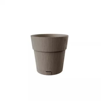 STEFANPLAST Ethica doniczka z podstawką Ø20x19cm brązowa