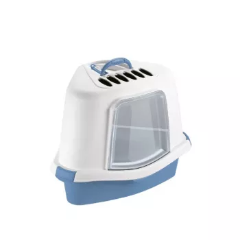 STEFANPLAST Kuweta dla kota Sprint Corner Plus 56x40x40cm Niebiesko-Biała
