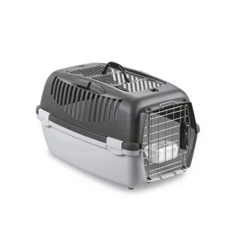 STEFANPLAST Gulliver 3 Delux Top Free Transporter dla zwierząt 61x40x38 cm Ciemnoszary/Jasnoszary