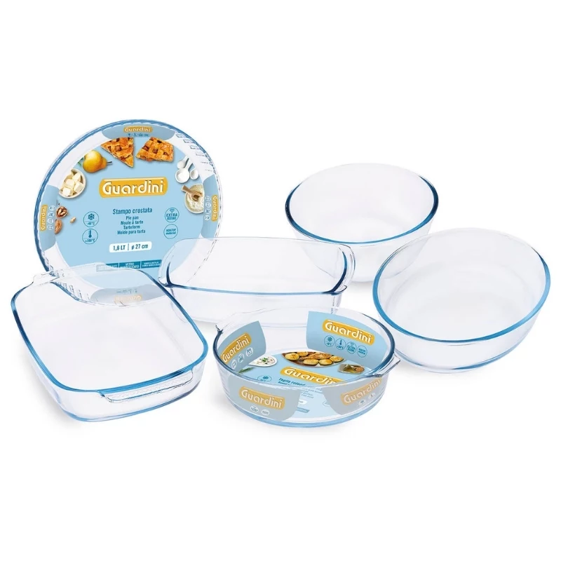 Miska szklana GUARDINI Borokrzemianowa Ø21cm 2,1L Przezroczysta