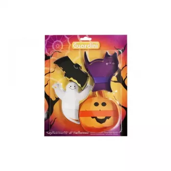 GUARDINI Zestaw 4 puszek na ciastka Halloween, 10 x 2 cm, okrągłe puszki na ciasteczka z blachy