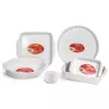 GUARDINI Ceramica Prostokątne Naczynie do Pieczenia 17,5 x 12,5 x 5 cm