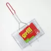 Ruszt do grilla ASI COLLECTION 34x22cm stal chromowana z drewnianymi uchwytami