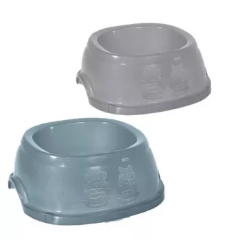 Miska dla zwierząt STEFANPLAST Break 5 3 L szaro-niebieska 33x33x13 cm