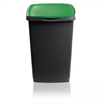GIOSTYLE Pojemnik na odpady Eco Solution 45L 37x36x53,5cm Ciemnoszary/Zielony