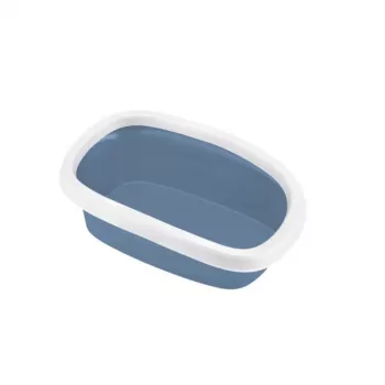 STEFANPLAST Sprint 10 Otwarta Kuweta dla Kota 43x31x14 cm Niebiesko-Biała