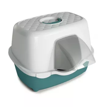 STEFANPLAST Kuweta dla kota Tres Chic Outdoor 56x54,5x39cm Biało-Zielona