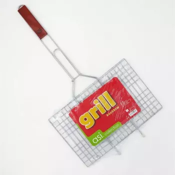ASI COLLECTION Elektryczny grill do barbecue 34 x 22 cm, 2000 W, chromowana stalowa płyta, regulowany termostat, tacka ociekowa