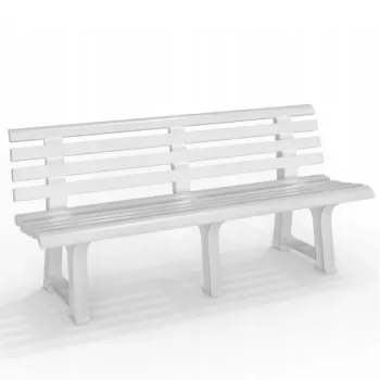 Ławka ogrodowa BICA Olimpia 150x53x77cm Biały