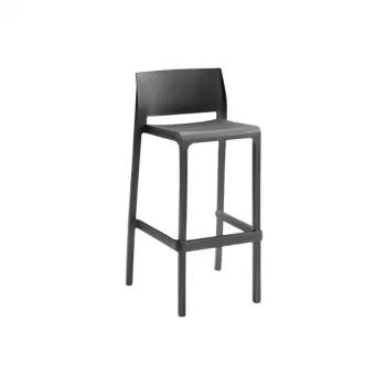 BICA Ogródowy Hoker Barowy Volga Stool 75 50x50x99cm Szary