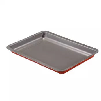 GUARDINI Blacha do piekarnika Rossana 39,5 x 30 x 2,5 cm prostokątna nieprzywierająca ze stali węglowej