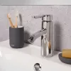 Uchwyt na szczoteczki do zębów TATAY Tube, ceramiczny, antracytowy szary, pojemność 4 szczoteczek