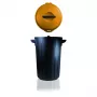Kosz na odpady GIOSTYLE Eco Solution 35L ciemnoszary/żółty