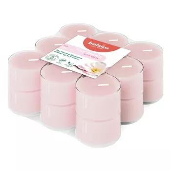 BOLSIUS True Scents Magnolia Świeczki Zapachowe Tealight – 18 szt., Czas Palenia 4h