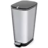 KIS Kosz na pedały Metallic Chic Bin L 45L Stalowy szary