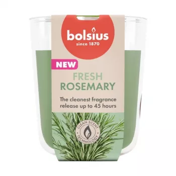 BOLSIUS True Scents Świeca Zapachowa Rozmaryn w Szklanym Naczyniu, 80x73 mm