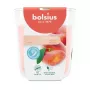 BOLSIUS True Scents Świeca Zapachowa w Szklanym Słoiku, Brzoskwinia, Ø80x73 mm, 180 g, 25 h Czas Palenia