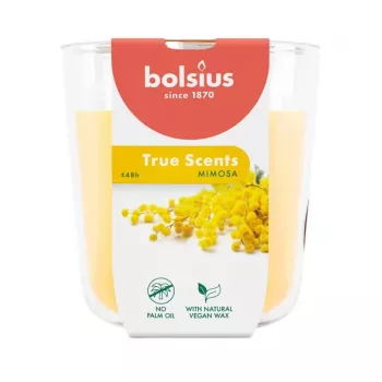 BOLSIUS True Scents Świeca Zapachowa w Szklanym Słoiku - Mimosa, 97x85 mm