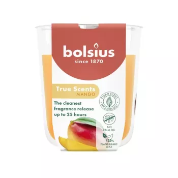 Świeca zapachowa BOLSIUS True Scents Mango w szklanym słoiku Ø80x73mm
