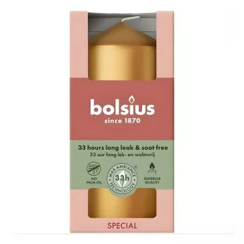 BOLSIUS Świeca Cylindryczna Ø120x58mm Złota