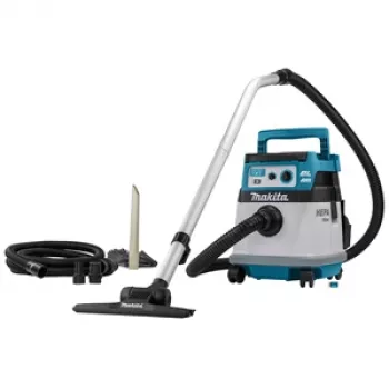 Makita DVC157LZX3 36V LXT Bezszczotkowy Odkurzacz do Pracy na Mokro i Sucho 15L Klasa L AWS Bez Akumulatorów i Ładowarki