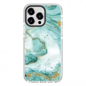 Evelatus Apple iPhone 15 Pro etui PC+TPU z MagSafe - niebieski marmur