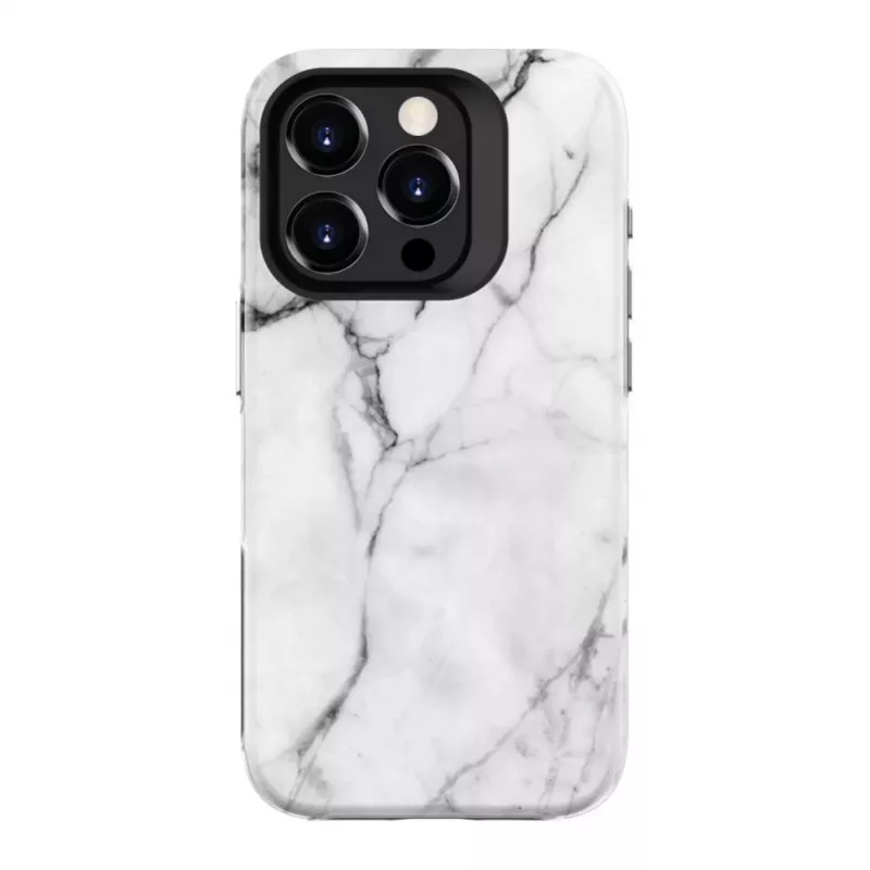 Evelatus Armor Case dla Apple iPhone 15 Pro – hybrydowe TPU+PC, Marble White Custom Print