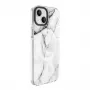 Evelatus Apple iPhone 15 etui PC+TPU z MagSafe Marmurkowy Biały