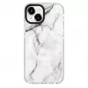 Evelatus Apple iPhone 15 etui PC+TPU z MagSafe Marmurkowy Biały